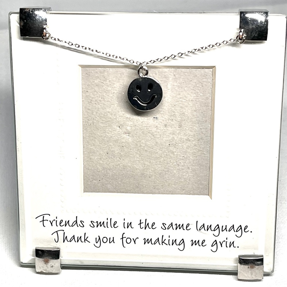 Mudpie Thank You Friend 4.25" x 4.25"  Frame 2" x 2" Picture Area Smiley Face